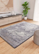 ALFOMBRA KIVET 9060 DE ESTILO SHAGGY ABSTRACTO EN COLOR GRIS - Alfombras - El Workshop-150 x 80 x 2 cm