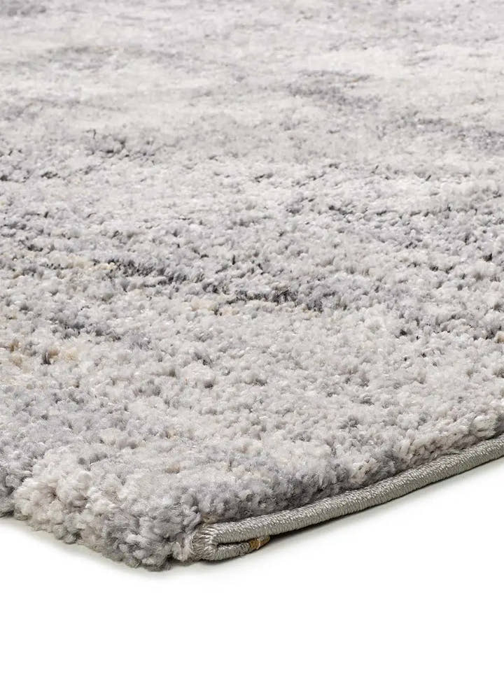 ALFOMBRA KIVET 9060 DE ESTILO SHAGGY ABSTRACTO EN COLOR GRIS - Alfombras - El Workshop-150 x 80 x 2 cm