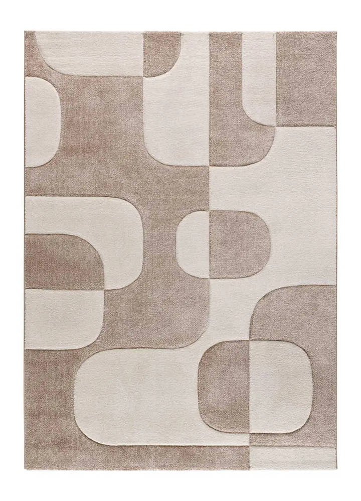 ALFOMBRA LENA 40314 DE ESTILO GEOMÉTRICO EN COLOR CREMA - Alfombras - El Workshop-150 x 80 x 1 cm