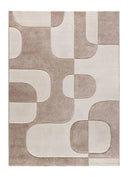 ALFOMBRA LENA 40314 DE ESTILO GEOMÉTRICO EN COLOR CREMA - Alfombras - El Workshop-150 x 80 x 1 cm