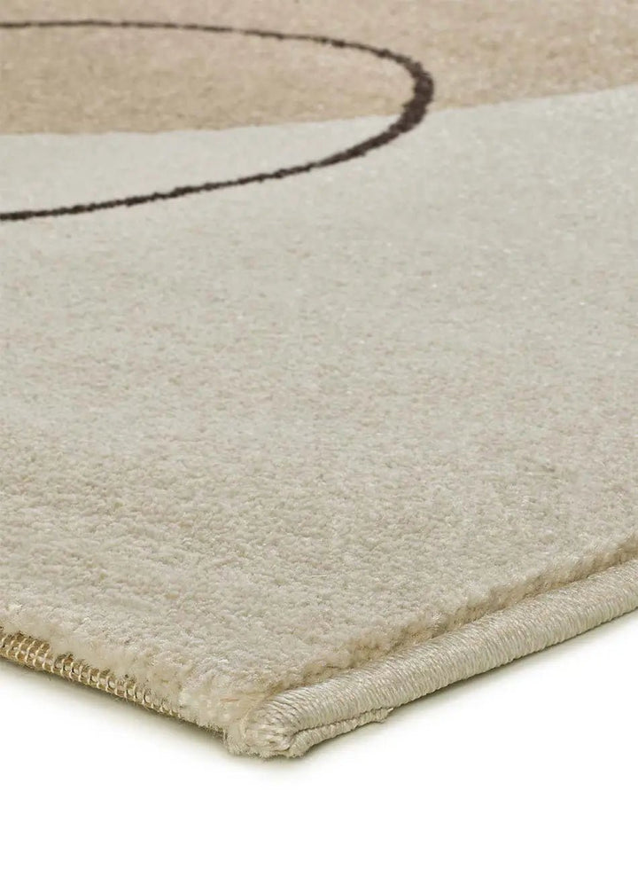ALFOMBRA LESSIA PEBLINNE DE ESTILO MODERNO EN COLOR BEIGE en ambiente decorado (2)