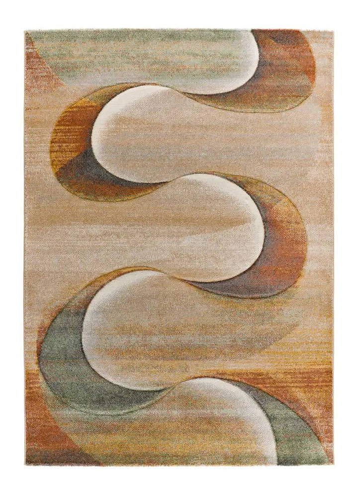ALFOMBRA LIBET 40399 DE ESTILO ABSTRACTO EN COLOR TERRACOTA - Alfombras - El Workshop-170 x 120 x 1 cm