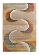 ALFOMBRA LIBET 40399 DE ESTILO ABSTRACTO EN COLOR TERRACOTA - Alfombras - El Workshop-170 x 120 x 1 cm