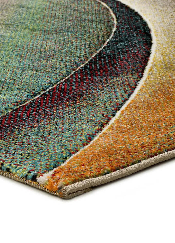 ALFOMBRA LIBET 40409 DE ESTILO MODERNO EN COLOR VERDE - Alfombras - El Workshop-170 x 120 x 1 cm