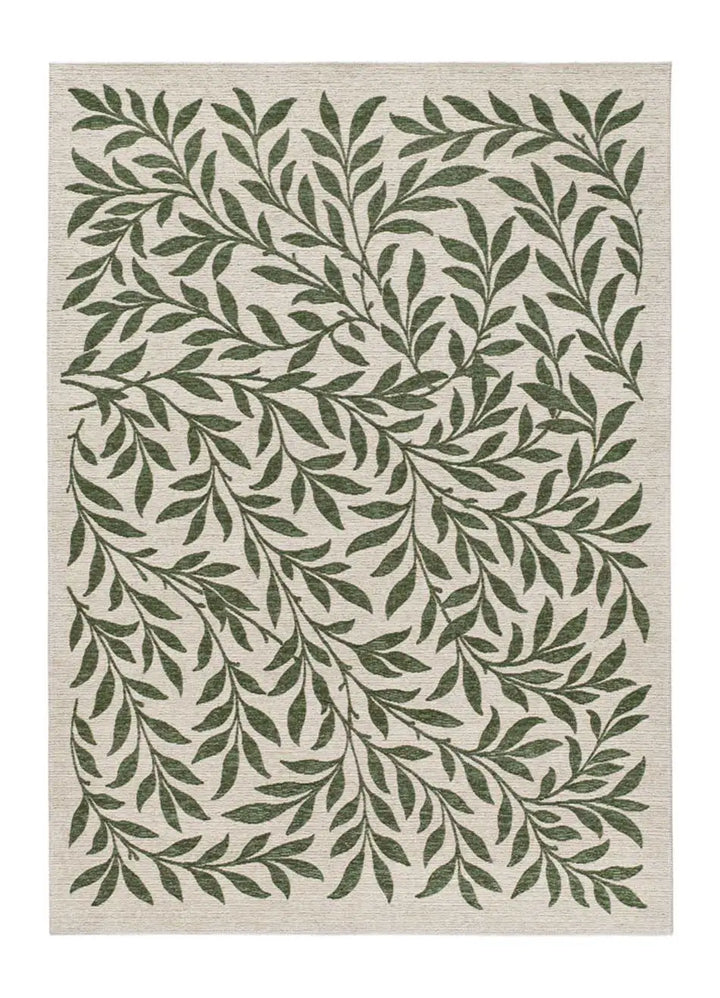 ALFOMBRA LUA 3103 DE ESTILO FLORAL EN COLOR VERDE, foto de producto