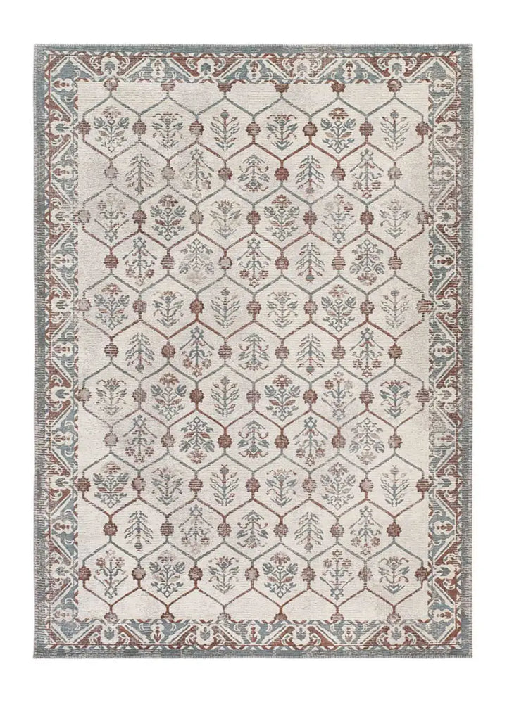 ALFOMBRA LUA 3108 DE ESTILO VINTAGE EN COLOR AZUL, foto de producto
