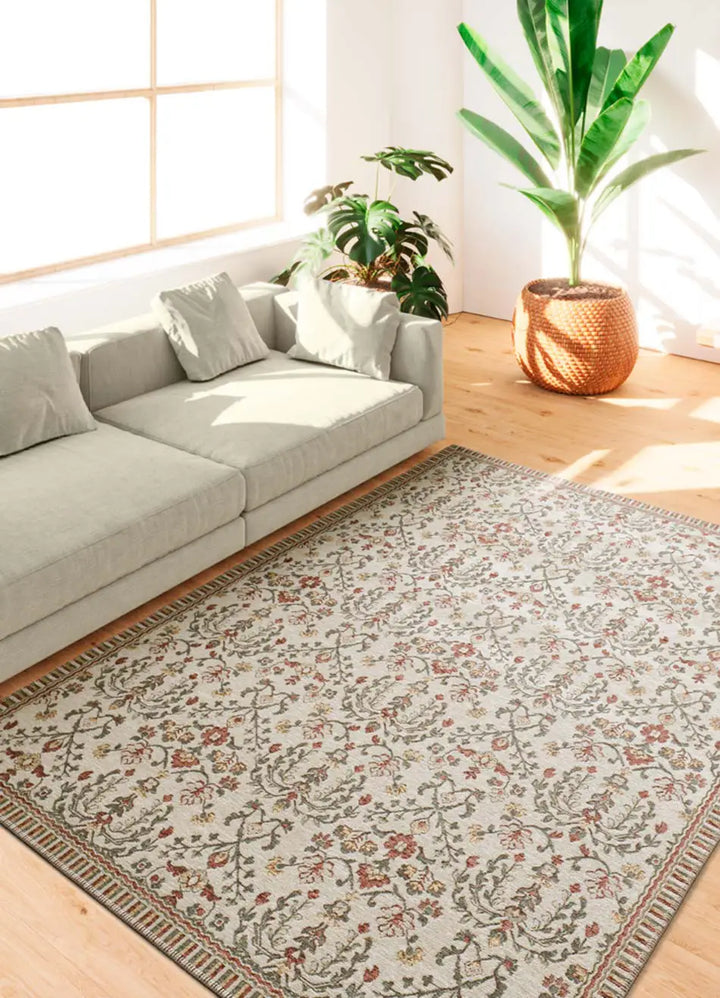 ALFOMBRA LUA 3109 DE ESTILO VINTAGE EN MULTICOLOR en ambiente decorado
