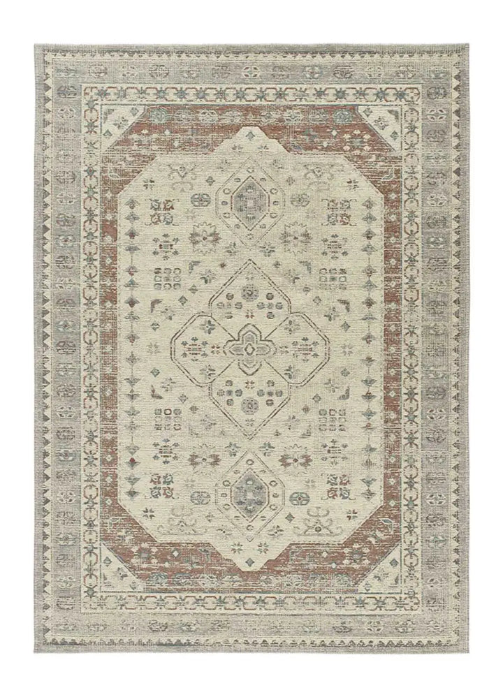 ALFOMBRA LUA 3111 DE ESTILO VINTAGE EN COLOR PLATA, foto de producto