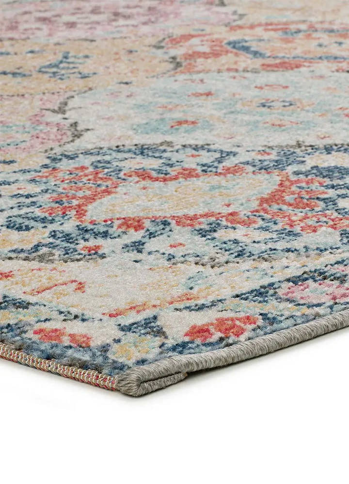 ALFOMBRA LUNA 20092 DE ESTILO VINTAGE EN MULTICOLOR - Alfombras - El Workshop-150 x 80 x 0.4 cm