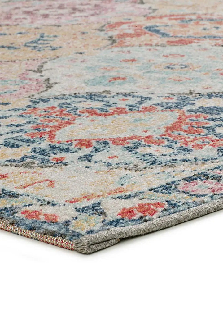 ALFOMBRA LUNA 20092 DE ESTILO VINTAGE EN MULTICOLOR - Alfombras - El Workshop-150 x 80 x 0.4 cm