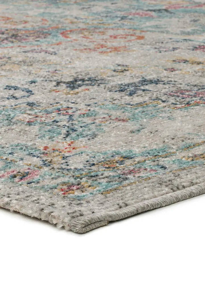 ALFOMBRA LUNA 20157 DE ESTILO VINTAGE EN MULTICOLOR - Alfombras - El Workshop-150 x 80 x 0.4 cm