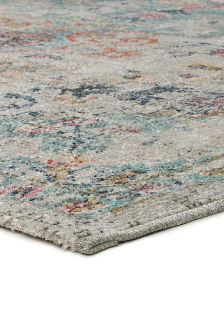 ALFOMBRA LUNA 20157 DE ESTILO VINTAGE EN MULTICOLOR - Alfombras - El Workshop-150 x 80 x 0.4 cm
