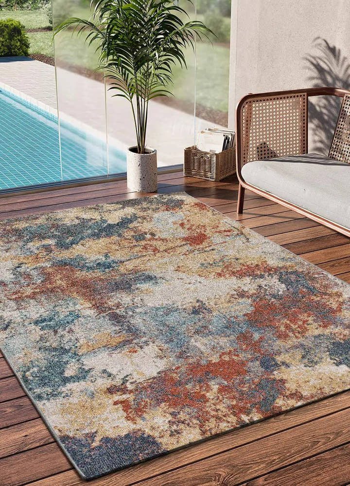 ALFOMBRA LUNA 54569 DE ESTILO VINTAGE EN MULTICOLOR - Alfombras - El Workshop-150 x 80 x 0.4 cm