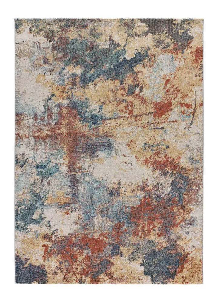 ALFOMBRA LUNA 54569 DE ESTILO VINTAGE EN MULTICOLOR - Alfombras - El Workshop-150 x 80 x 0.4 cm