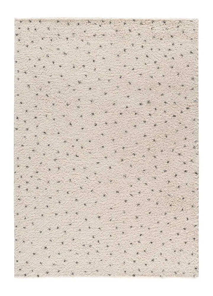 ALFOMBRA LUSH DOTTIE DE ESTILO SHAGGY MODERNO EN COLOR NEGRO - Alfombras - El Workshop-150 x 80 x 2.5 cm