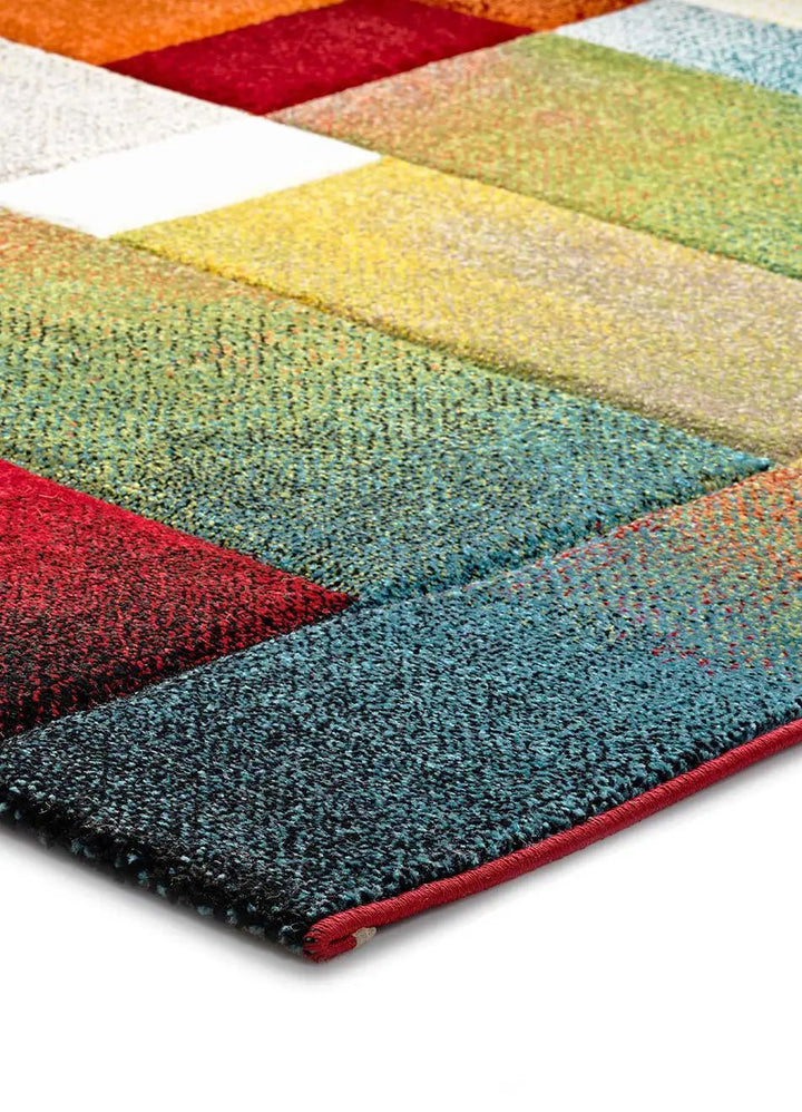 ALFOMBRA MATRIX 21322 DE ESTILO GEOMÉTRICO EN MULTICOLOR - Alfombras - El Workshop-120 x 60 x 1.3 cm