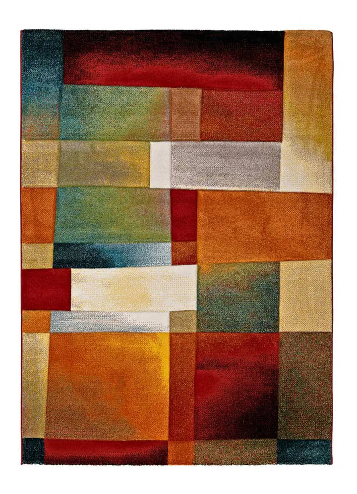 ALFOMBRA MATRIX 21322 DE ESTILO GEOMÉTRICO EN MULTICOLOR - Alfombras - El Workshop-120 x 60 x 1.3 cm