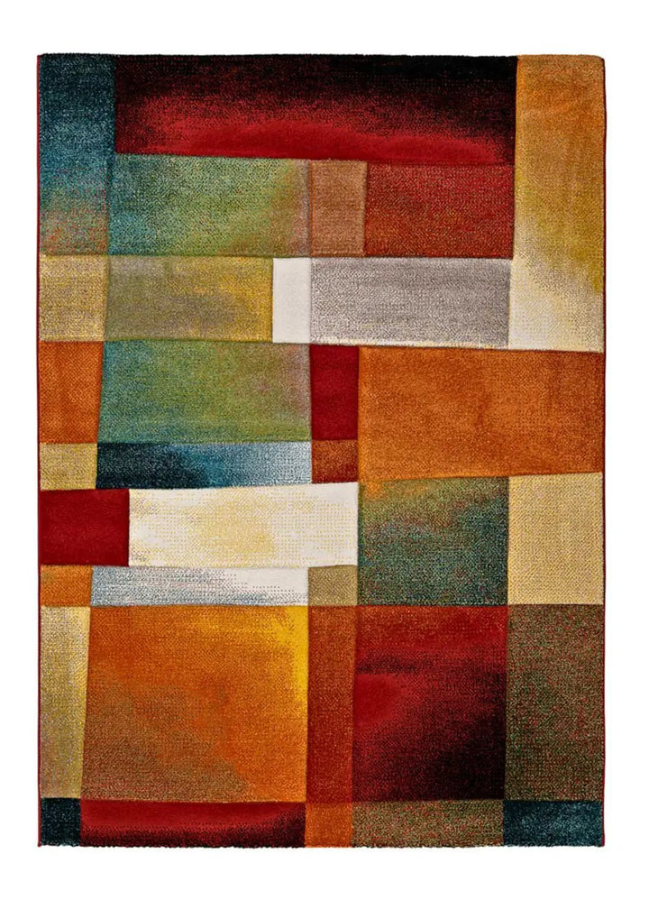 ALFOMBRA MATRIX 21322 DE ESTILO GEOMÉTRICO EN MULTICOLOR, foto de producto