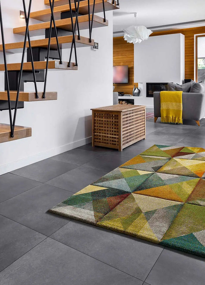 ALFOMBRA MATRIX 24064 DE ESTILO GEOMÉTRICO EN MULTICOLOR