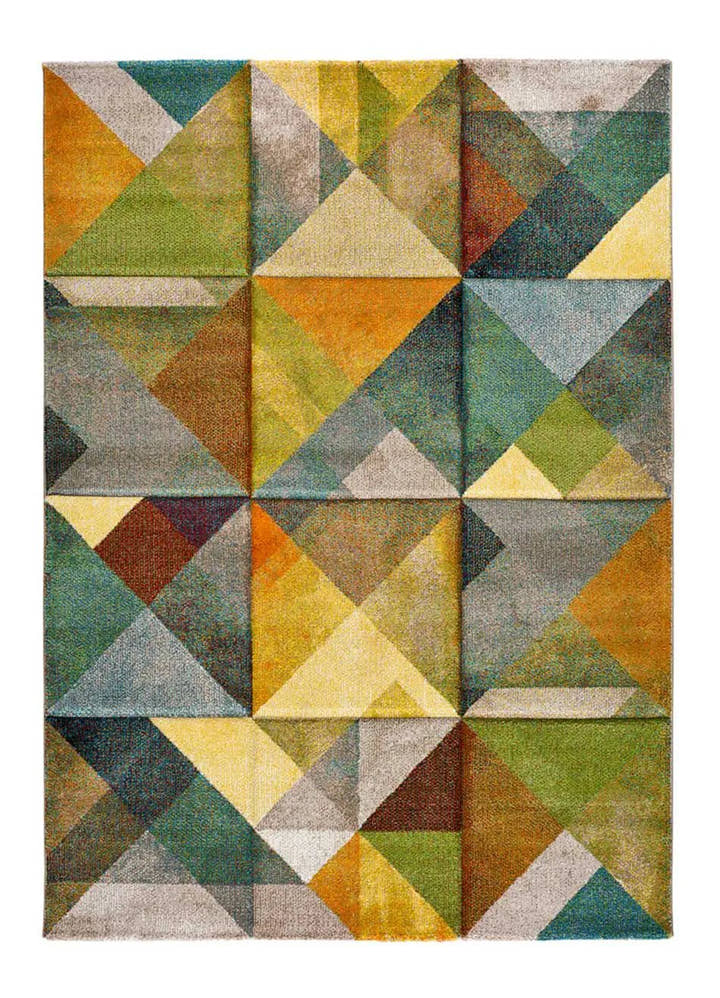 ALFOMBRA MATRIX 24064 DE ESTILO GEOMÉTRICO EN MULTICOLOR - Alfombras - El Workshop-120 x 60 x 1.3 cm