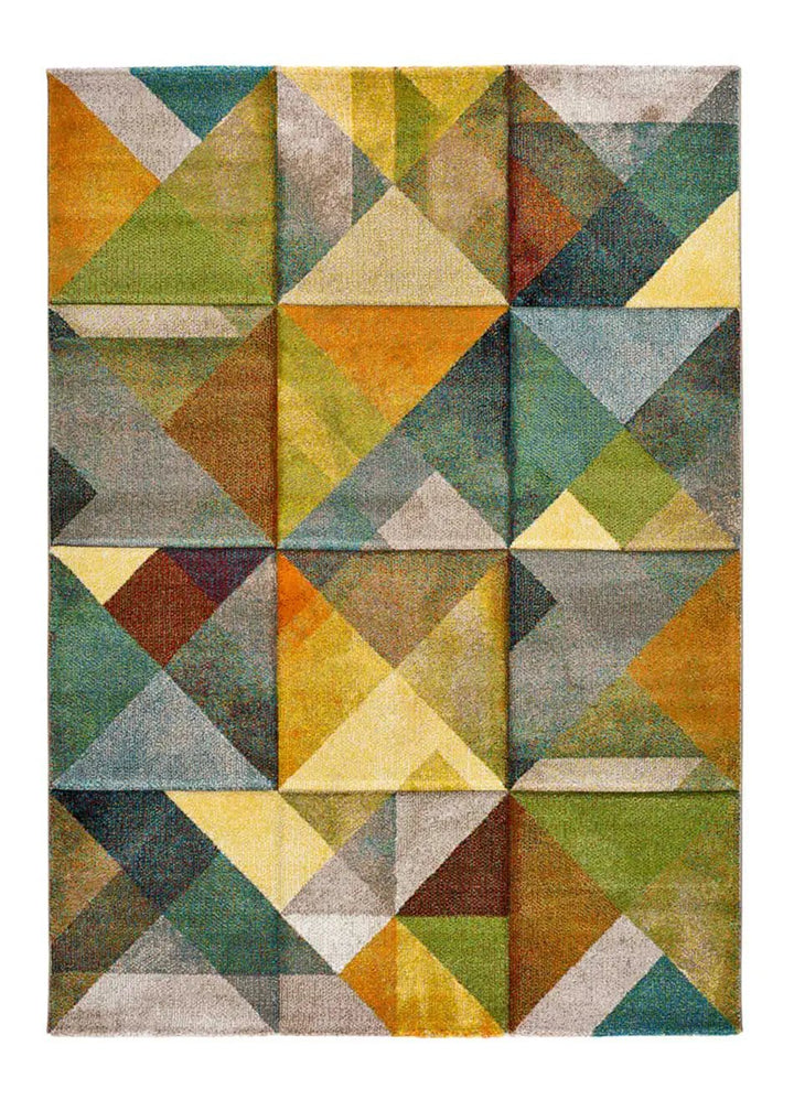ALFOMBRA MATRIX 24064 DE ESTILO GEOMÉTRICO EN MULTICOLOR, foto de producto