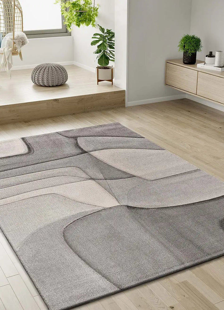 MEDEL 40378 ABSTRACT STYLE RUG IN GREY