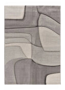 ALFOMBRA MEDEL 40378 DE ESTILO ABSTRACTO EN COLOR GRIS - Alfombras - El Workshop-150 x 80 x 1 cm