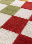 ALFOMBRA MILA 23516 DE ESTILO GEOMÉTRICO CON RELIEVE EN MULTICOLOR - Alfombras - El Workshop-150 x 80 x 0.5 cm