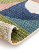 ALFOMBRA MILA 23524 DE ESTILO GEOMÉTRICO CON RELIEVE EN MULTICOLOR - Alfombras - El Workshop-150 x 80 x 0.5 cm