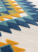 ALFOMBRA MILA 23532 DE ESTILO ÉTNICO CON RELIEVE EN MULTICOLOR - Alfombras - El Workshop-150 x 80 x 0.5 cm