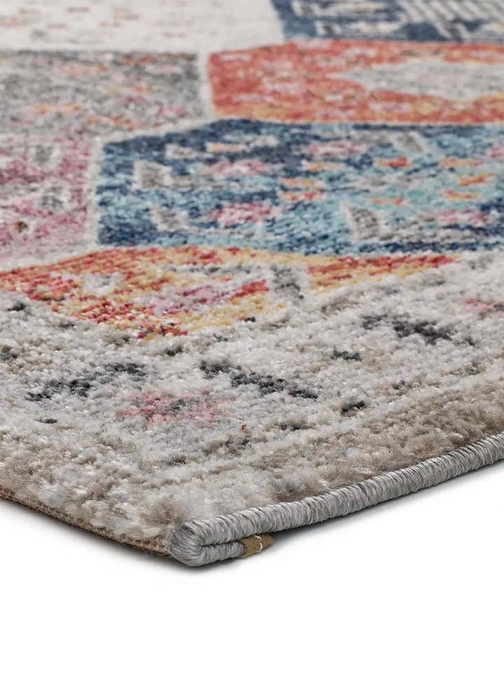 ALFOMBRA MIRVA 20049 DE ESTILO ÉTNICO EN MULTICOLOR - Alfombras - El Workshop-120 x 60 x 0.9 cm