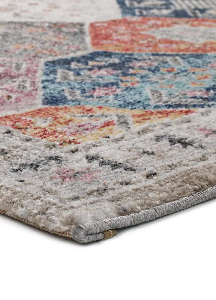 ALFOMBRA MIRVA 20049 DE ESTILO ÉTNICO EN MULTICOLOR - Alfombras - El Workshop-120 x 60 x 0.9 cm