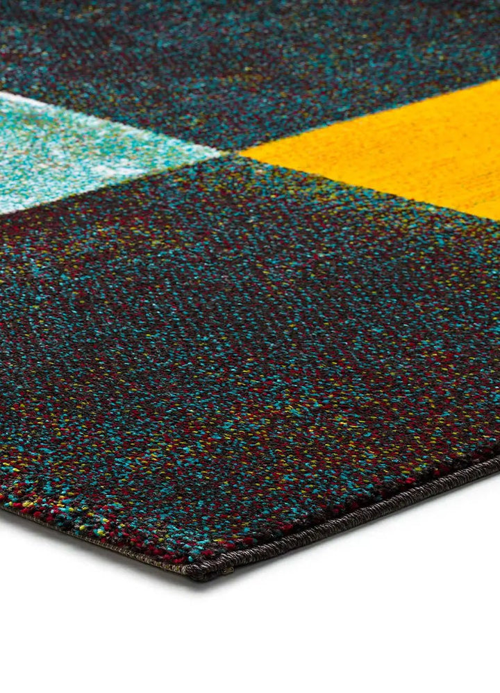 ALFOMBRA MOAR 16187 DE ESTILO GEOMÉTRICO EN MULTICOLOR - Alfombras - El Workshop-120 x 60 x 1.3 cm