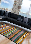 ALFOMBRA MOAR 16229 DE ESTILO ÉTNICO EN MULTICOLOR - Alfombras - El Workshop-120 x 60 x 1.3 cm