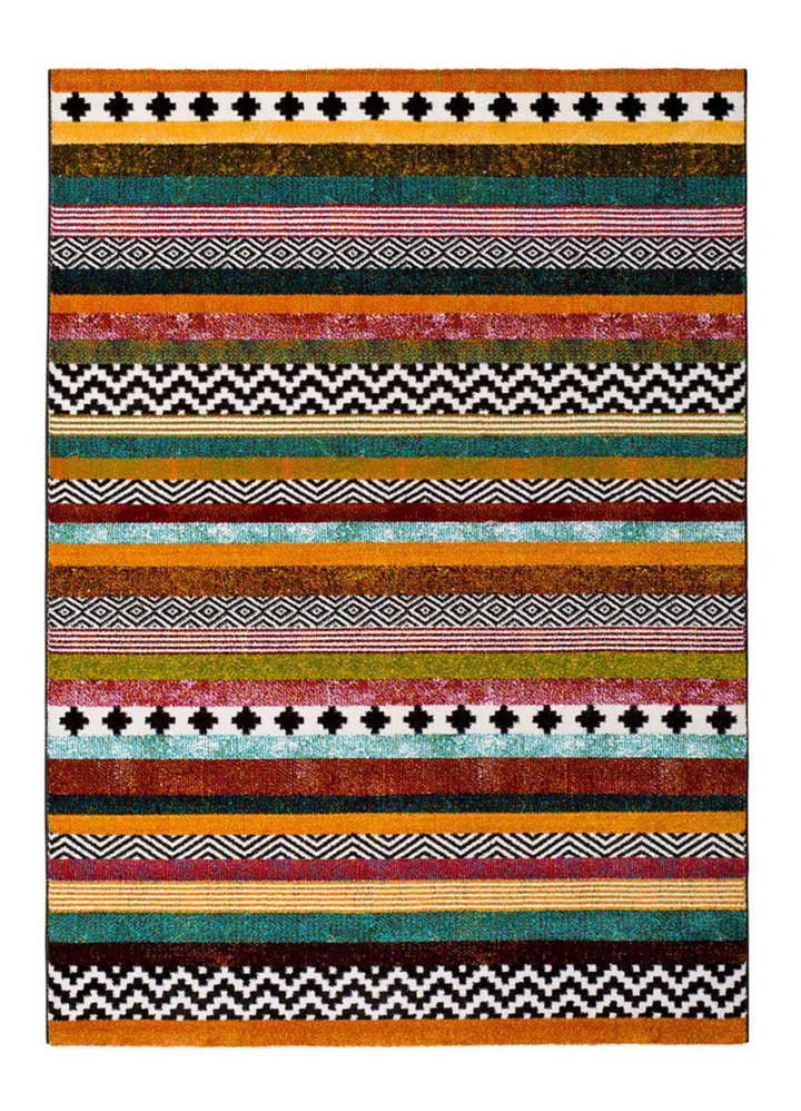 ALFOMBRA MOAR 16229 DE ESTILO ÉTNICO EN MULTICOLOR - Alfombras - El Workshop-120 x 60 x 1.3 cm