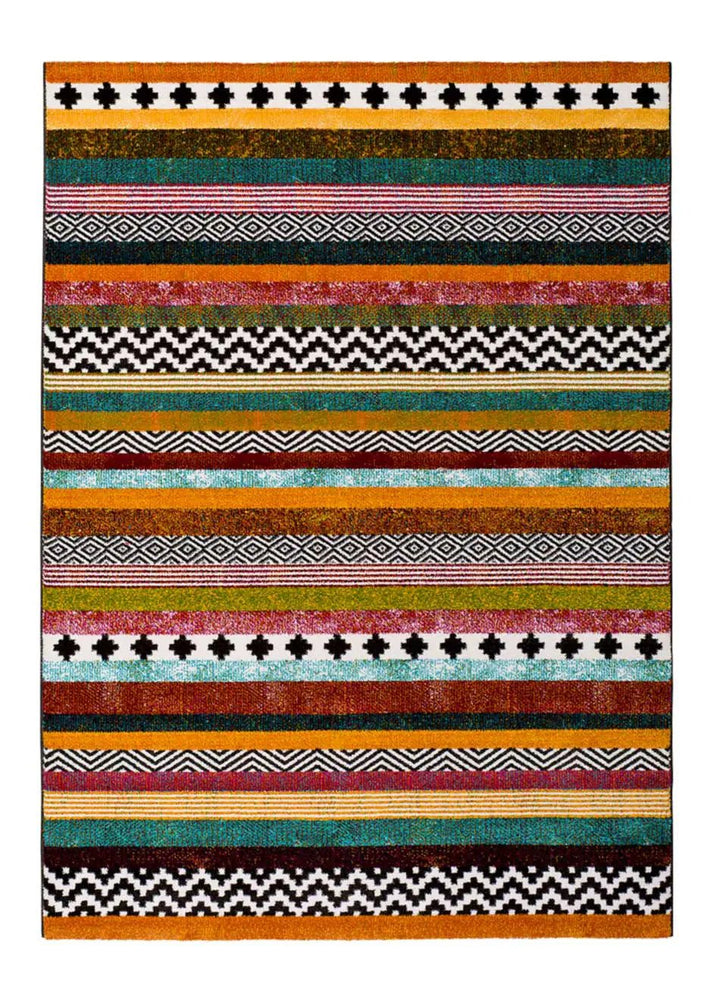 ALFOMBRA MOAR 16229 DE ESTILO ÉTNICO EN MULTICOLOR - Alfombras - El Workshop-120 x 60 x 1.3 cm