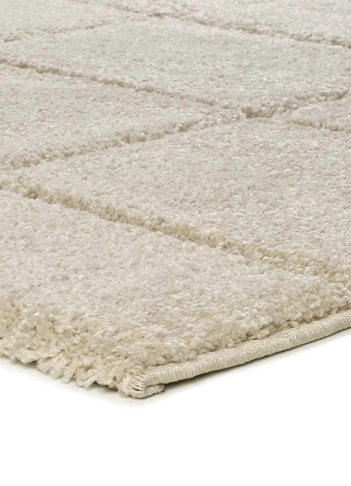 ALFOMBRA MOLIER 8787 DE ESTILO SHAGGY EN COLOR BLANCO - Alfombras - El Workshop-120 x 60 x 2.5 cm