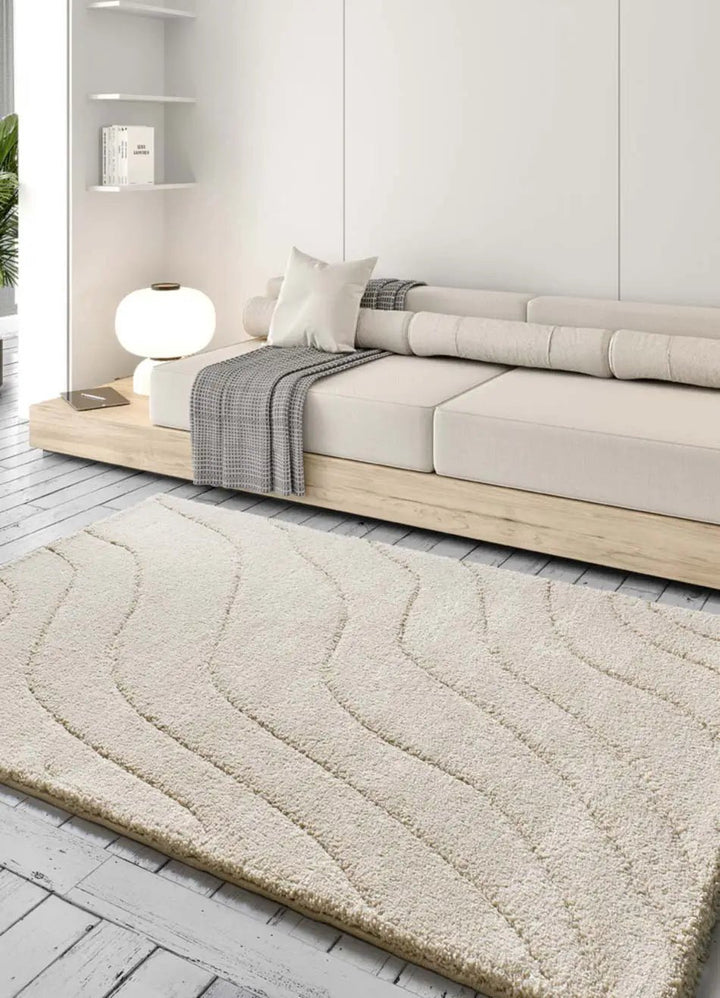 MOLIER 8789 SHAGGY RUG IN WHITE