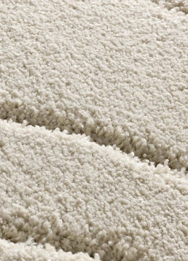 ALFOMBRA MOLIER 8789 DE ESTILO SHAGGY EN COLOR BLANCO - Alfombras - El Workshop-120 x 60 x 2.5 cm