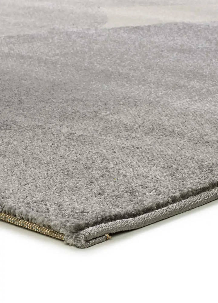 ALFOMBRA MONIC 12803 DE ESTILO GEOMÉTRICO EN COLOR PLATA - Alfombras - El Workshop-150 x 80 x 1 cm