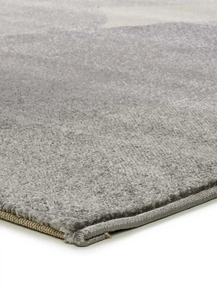 ALFOMBRA MONIC 12803 DE ESTILO GEOMÉTRICO EN COLOR PLATA - Alfombras - El Workshop-150 x 80 x 1 cm