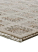 ALFOMBRA ONA 52094 DE ESTILO GEOMÉTRICO EN COLOR BEIGE en ambiente decorado (2)