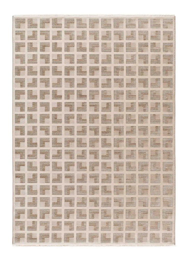 ALFOMBRA ONA 52094 DE ESTILO GEOMÉTRICO EN COLOR BEIGE, foto de producto