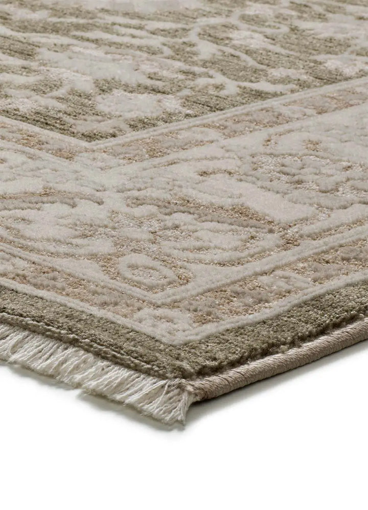 ALFOMBRA ONA 52095 DE ESTILO VINTAGE EN COLOR VERDE en ambiente decorado (2)