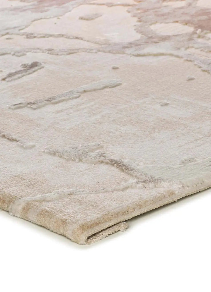 ALFOMBRA ORIS 4208 DE ESTILO MODERNO EFECTO MÁRMOL EN COLOR BEIGE - Alfombras - El Workshop-150 x 77 x 1 cm