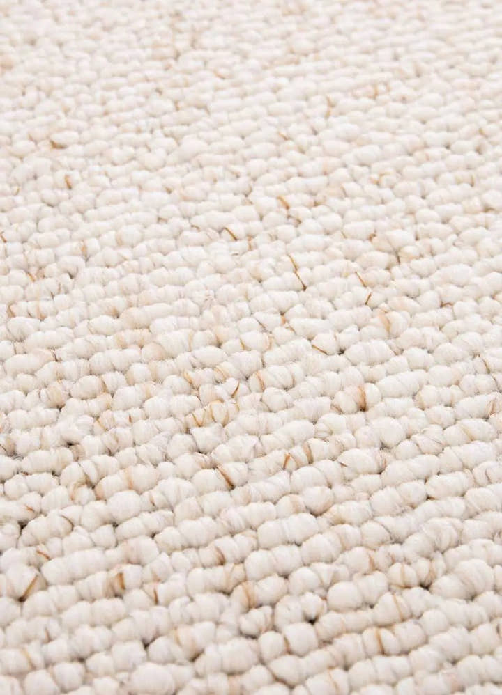 ALFOMBRA PETRA LISO DE ESTILO MINIMALISTA EN COLOR BLANCO - Alfombras - El Workshop-150 x 80 x 1 cm