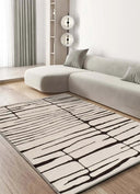 ALFOMBRA RETRO 13019 DE ESTILO MODERNO EN COLOR BLANCO - Alfombras - El Workshop-150 x 80 x 1 cm