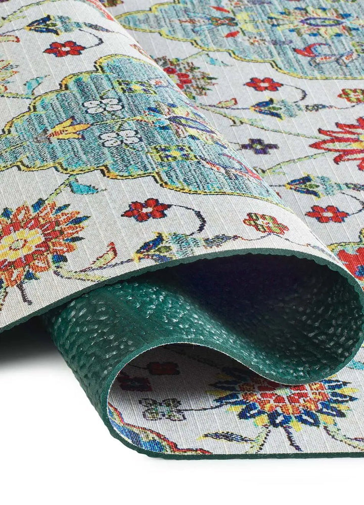 ALFOMBRA DE COCINA RICCI BÓSFORO CON ESTAMPADO BOHEMIO EN MULTICOLOR - Alfombras - El Workshop-100 x 52 x 0.3 cm