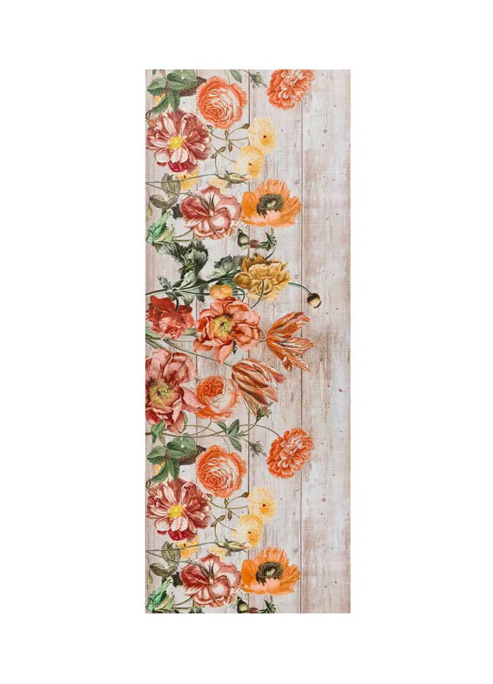 ALFOMBRA DE COCINA RICCI CAMELIA CON ESTAMPADO FLORAL EN MULTICOLOR - Alfombras - El Workshop-100 x 52 x 0.3 cm
