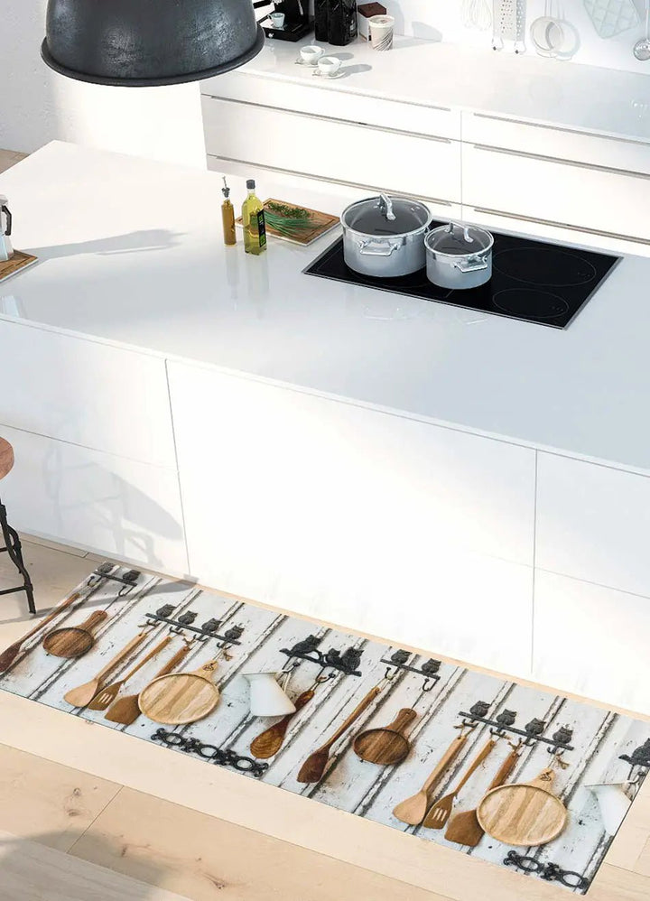 ALFOMBRA DE COCINA RICCI CUCINA CON ESTAMPADO RÚSTICO EN MULTICOLOR